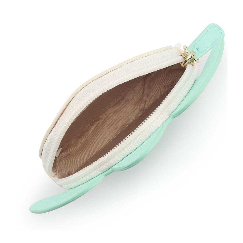 LC Lauren Conrad Vegan Leather Mint Green Turtle Coin Purse - Picture 8 of 8